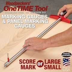 Score a mark or mark with a pencil tip with Woodpeckers Marking & Panel Gauges