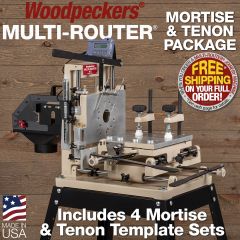 multi-Router shown with all accessories included in Mortise and Tenon Package
