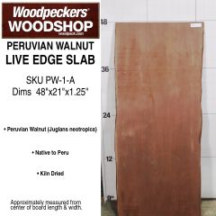 Live Edge Peruvian Walnut Slabs 1
