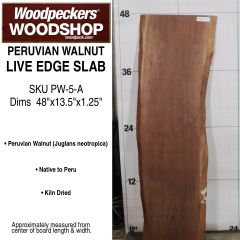 Live Edge Peruvian Walnut Slabs 5