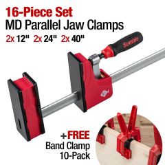Parallel Jaw 16-Pc Clamp Set
