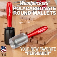 Black and clear Polycarbonate Malles with dovetails and chisels in background.
