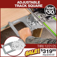 Get the right angle on your track saw cuts.