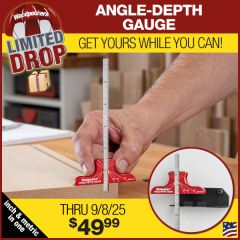 Measure the depth of grooves, dadoes and rabbets.
