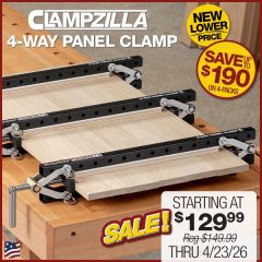 ClampZILLA 3.0 4 way panel clamp