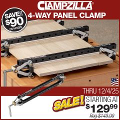 ClampZILLA 3.0 4 way panel clamp