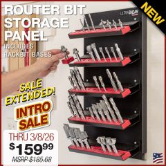 Ultra Shear Router Bit Storage Panel