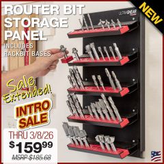 Ultra Shear Router Bit Storage Panel