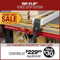 Woodpeckers Rip-Flip Fence Stop System - Powermatic/Biesemeyer
