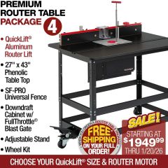 router table package #4 with quicklift