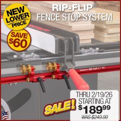 Woodpeckers Rip-Flip Fence Stop System - SawStop