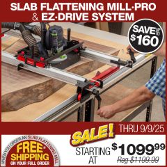 Woodpeckers Slab Flattening Mill Pro