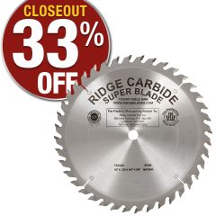 Ridge Carbide 10” X 40T Thin-Kerf Combination Blade