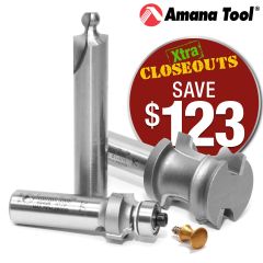 AMANA TAMBOUR DOOR ROUTER BIT SET