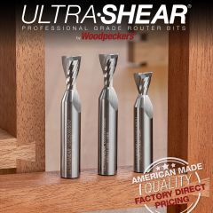 Ultra-Shear Solid Carbide Spiral Dovetail Bits, 1/2" Shank