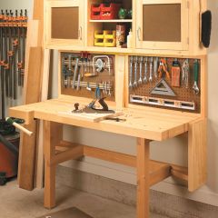Woodsmith Fold-Down Workstation Plan 