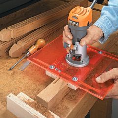 Woodsmith Palm Router Fluting Jig Plan  