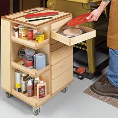 Woodsmith Shop Storage Cart Standard Plan & Premium Shop Drawings 
