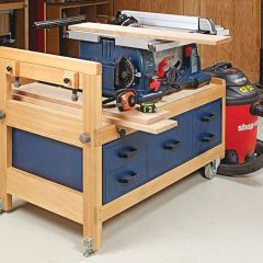 Woodsmith Table Saw Stand Standard Plan & Premium Shop Drawings 