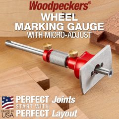 Wheel Marking Gauge with finished dovetail joints in background.