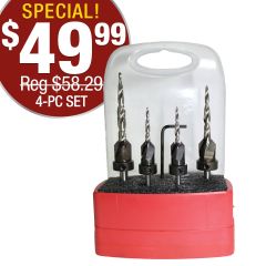 Whiteside Adjustable Countersink & Taper Point Drill Bit Set