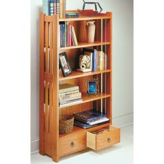 Woodsmith Two-Drawer Bookcase Plan