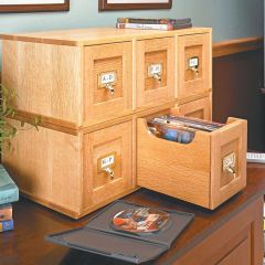 Woodsmith DVD Storage Case Plan 