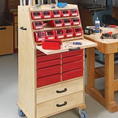 Woodsmith Mobile Hardware Organizer Plan 
