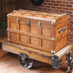 Woodsmith Domed-Top Steamer Trunk Standard Plan & Premium Shop Drawings 