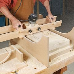 Woodsmith Router Carving Jig Plan 