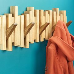 Woodsmith Flip-Down Coat Rack Standard Plan & Premium Shop Drawings