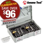 Amana Tool 12-Piece Countersink Set in Tanos Case