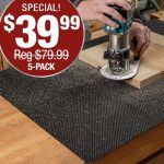 5-Packs of the 2' x 3' No-Slip Bench Mat are now on sale for just $39.99!
