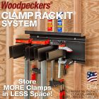 Selection of clamps stored in Clamp Rack-It System.
