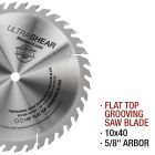 flat top grooving saw blade