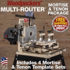 multi-Router shown with all accessories included in Mortise and Tenon Package
