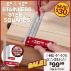 Scribing a line with the parallel scribe guides on a board.