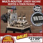 multi-Router shown with all accessories included in Mortise and Tenon Package
