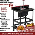 Woodpeckers Premium Router Table Package PRP-2 with Quicklift