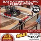 Woodpeckers Slab Flattening Mill Pro