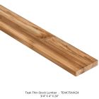 TEAK THIN-STOCK LUMBER ¾” X 4” X 24” 1-PIECE