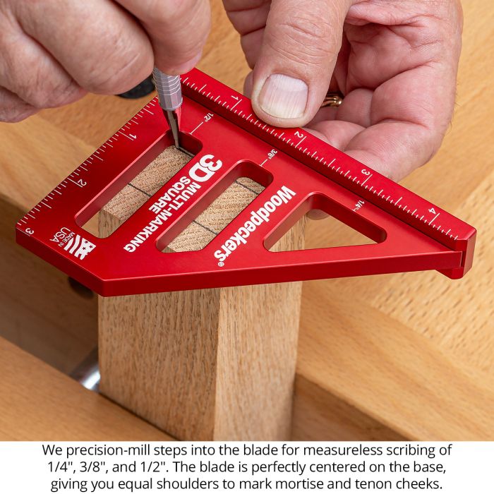 3D Woodworking Square | Multi-Marking Square Tool | USA Made