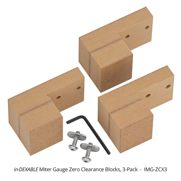 in-DEXABLE Miter Sled w/ Drop Zone