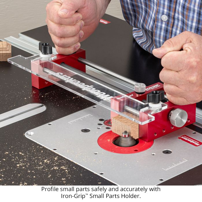 Iron-Grip Small Parts Holder | Safer & More Accurate Routing