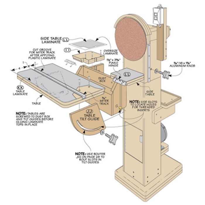 Woodsmith Multi-Purpose Disk Sander Plan
