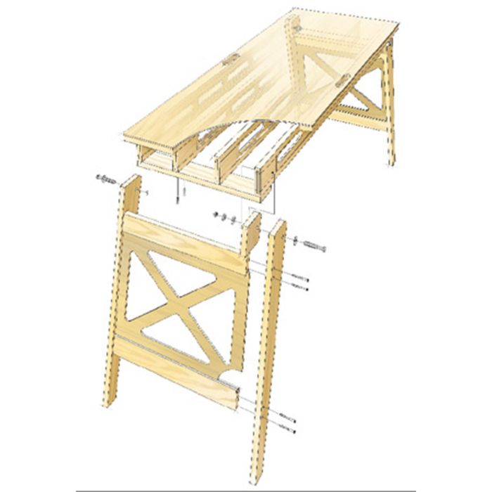 Woodsmith Folding Worktable Plans | Woodpeckers