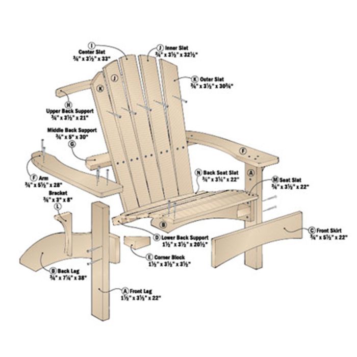 Adirondack Glider Chair Plans Free Woodsmith Adirondack Chair