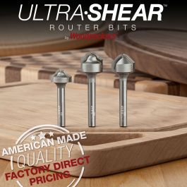 Juice Groove Router Bits | Carbide Tip | 1/4 SH | Round Nose