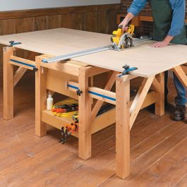 Woodsmith Expandable Shop Worktable Plans | Woodpeckers
