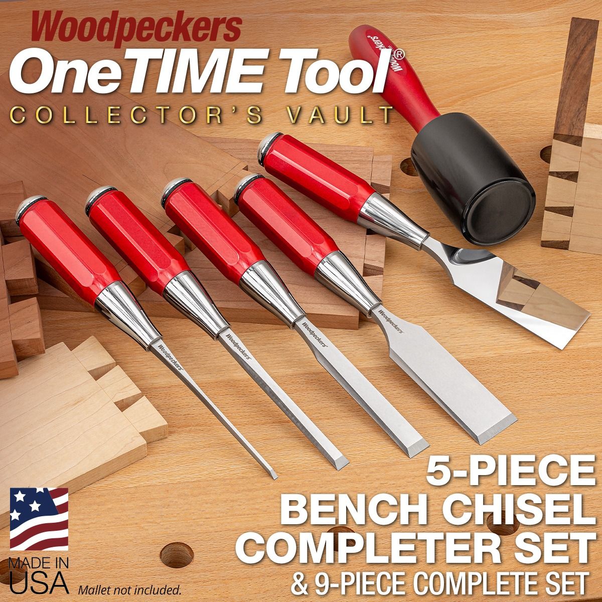 5-Piece Bench Chisel Completer Set